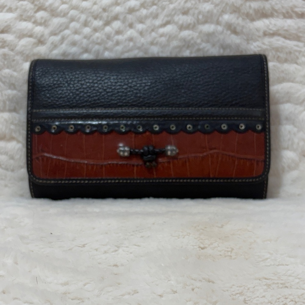Brighton Black and Brown Clutch